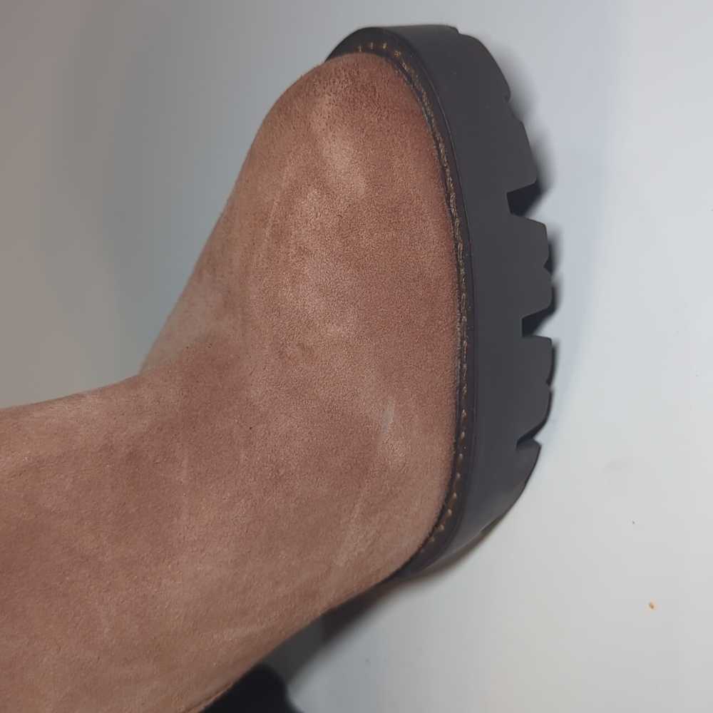 Charles David Gideon Suede Leather Heeled Boots Size 10 - Picture 13 of 16